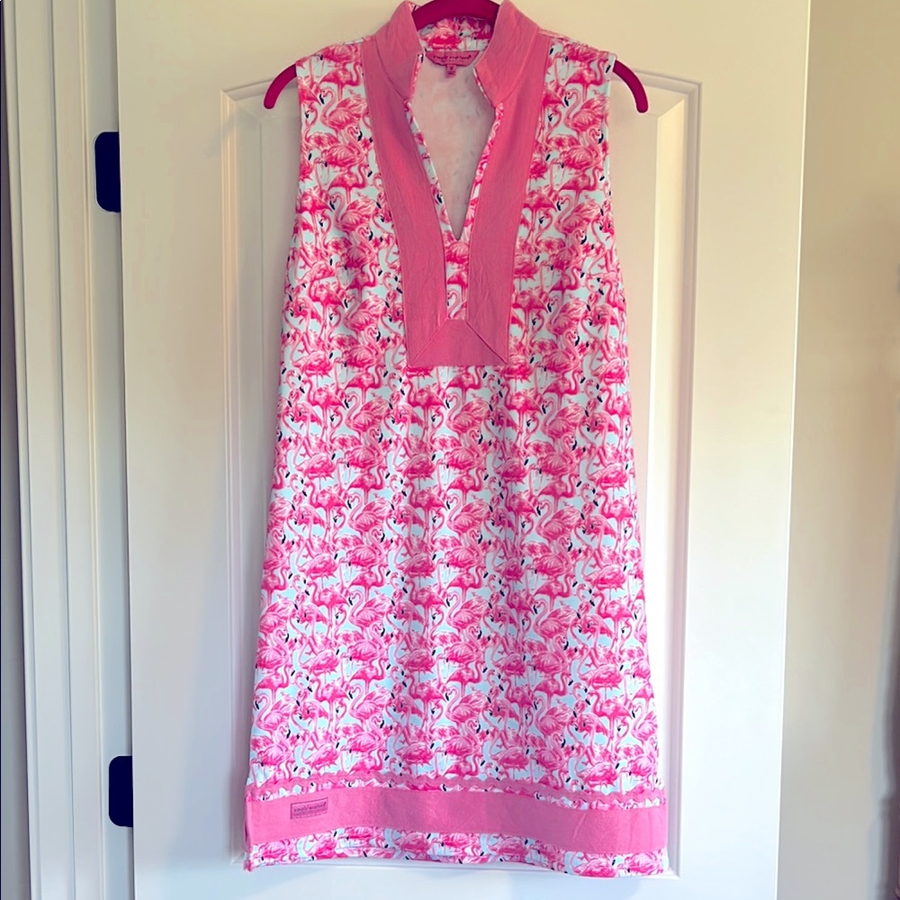 Simply Southern Collection Pink Flamingo Dress